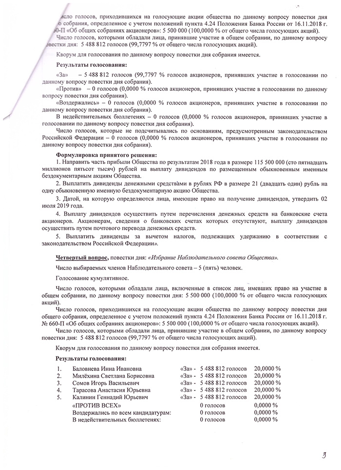 Протокол собрания