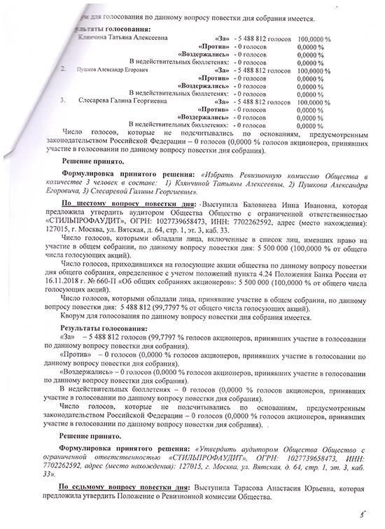 Протокол собрания